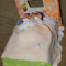 Family Bed Birthday Cake with Edible Bricks and Glass