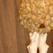 Edible chocolate sculpture with French croque-en-bouche topiary